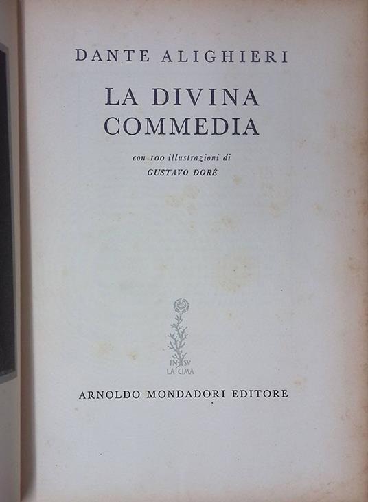 La divina commedia - Dante Alighieri - copertina