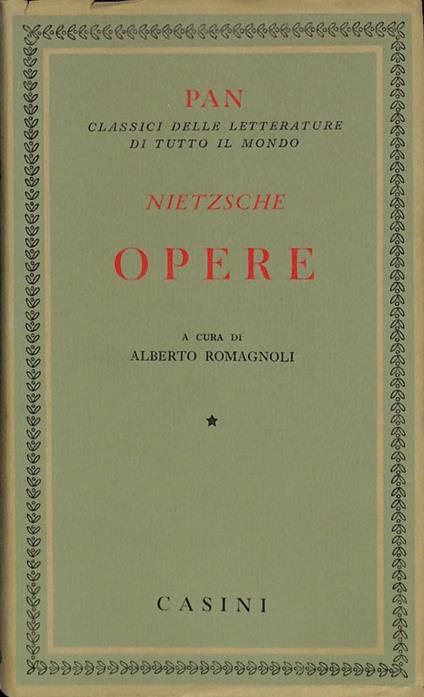 Opere - Friedrich Nietzsche - copertina