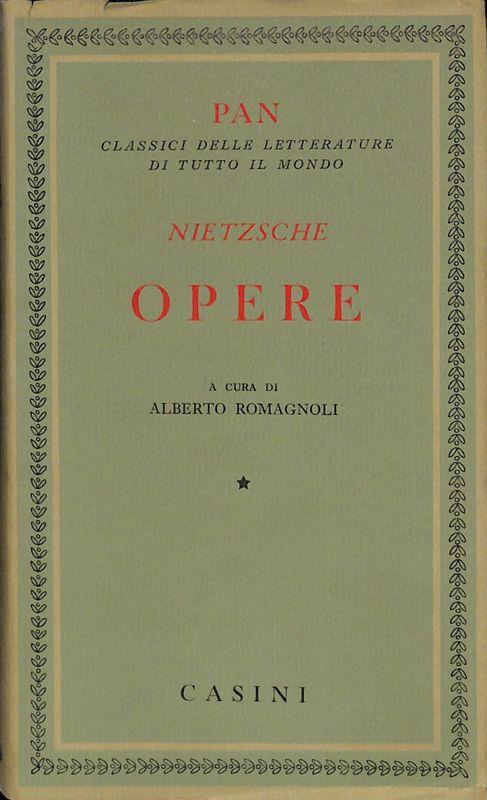 Opere - Friedrich Nietzsche - copertina