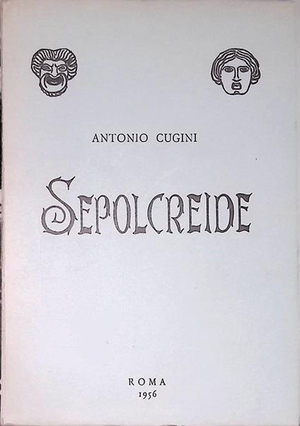 Sepolcreide - Antonio Cugini - copertina