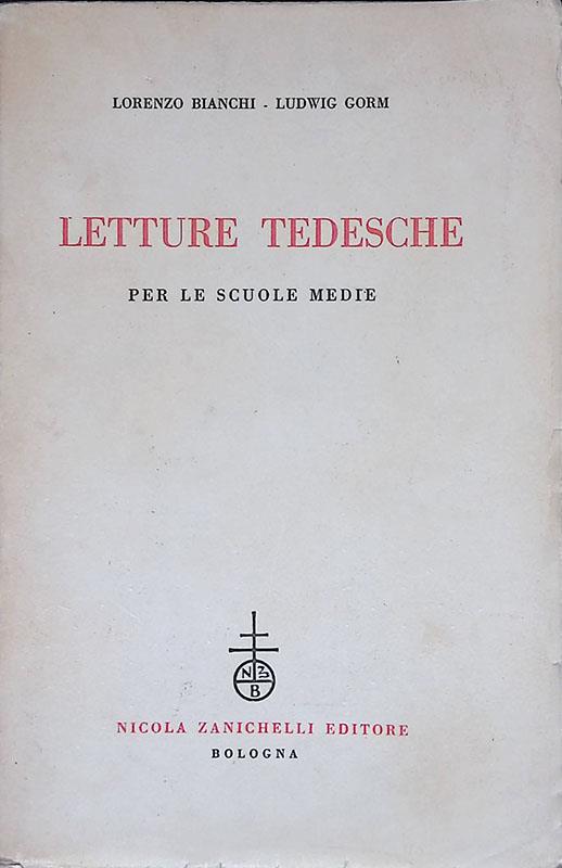 Letture tedesche per le scuole medie - Lorenzo Bianchi - copertina