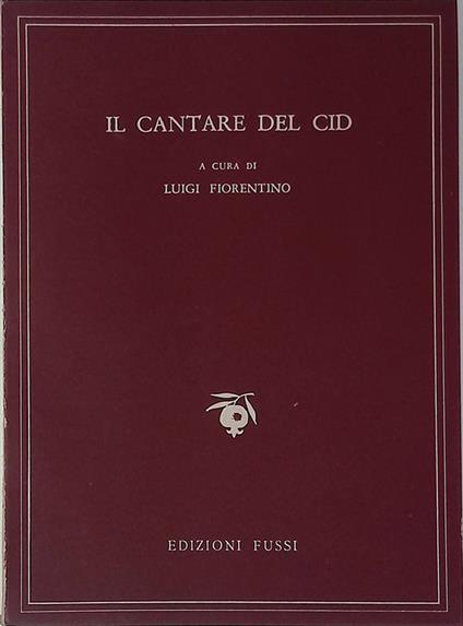 Il cantare del Cid - Luigi Fiorentino - copertina