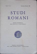 Studi romani. Rivista bimestrale dell'Istituto di Studi Romani. Anno X, N. 6, novembre-dicembre 1962