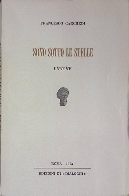 Sono sotto le stelle - Francesco Carchedi - copertina