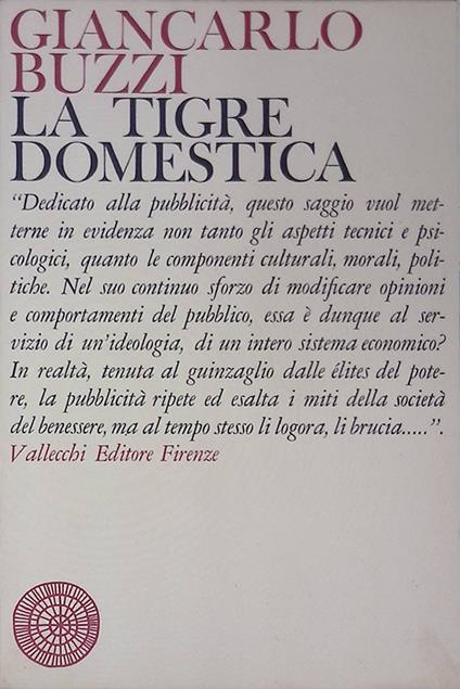 La tigre domestica - Giancarlo Buzzi - copertina