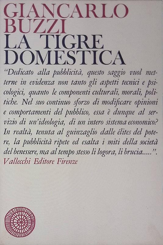 La tigre domestica - Giancarlo Buzzi - copertina