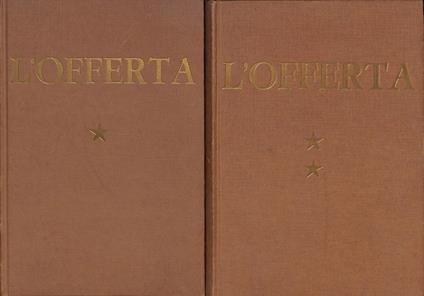 L' Offerta, Antologia della letteratura italiana, due volumi - Angelo Gianni - copertina