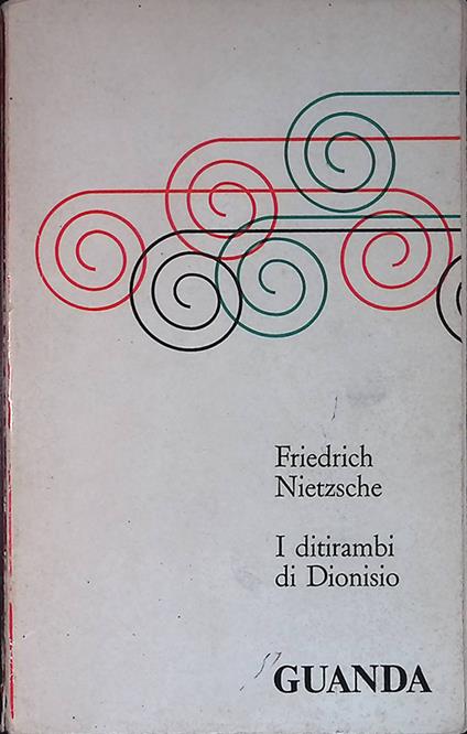 I ditirambi di Dionisio - Friedrich Nietzsche - copertina