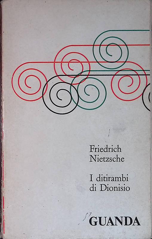 I ditirambi di Dionisio - Friedrich Nietzsche - copertina