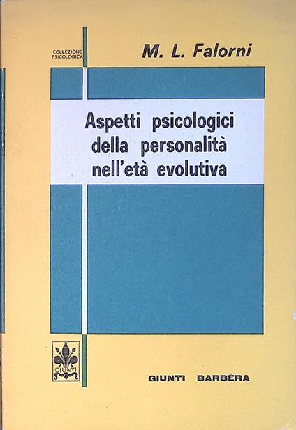 Aspetti psicologici della personalità nell'età evolutiva - copertina