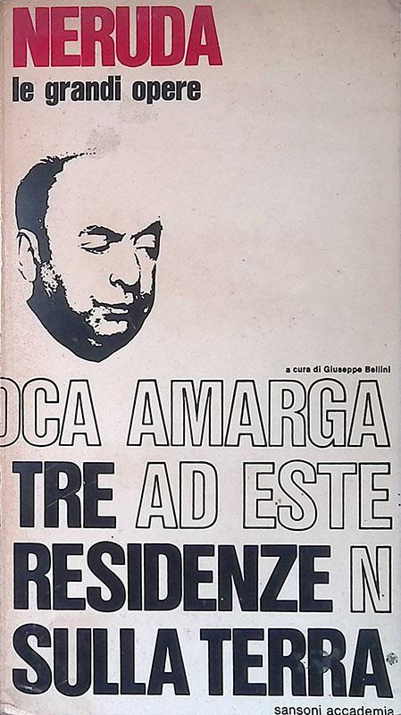 Tre residenze sulla terra - Pablo Neruda - copertina