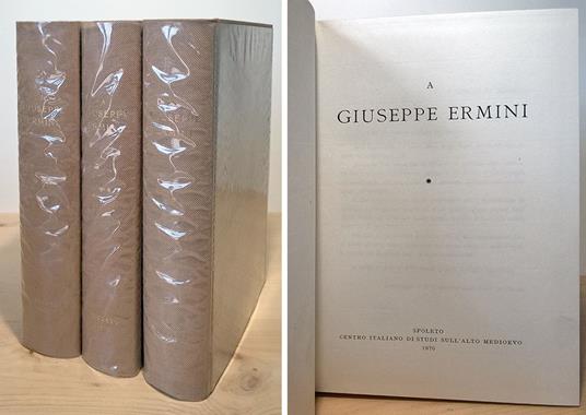 A Giuseppe Ermini. 3 volumi - copertina