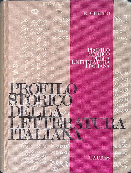 Profilo storico della letteratura italiana - Ermanno Circeo - copertina
