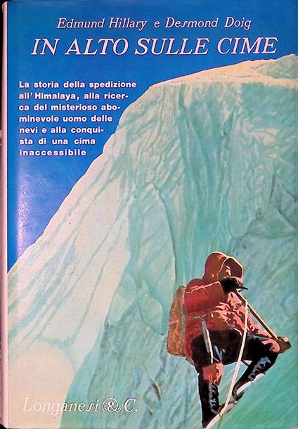 In alto sulle cime - Edmund Hillary - copertina