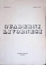Quaderni livornesi. Fascicolo 1 gennaio 1972
