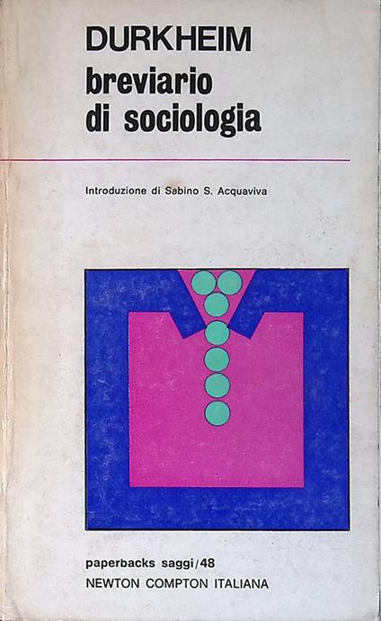 Breviario di sociologia - Émile Durkheim - copertina