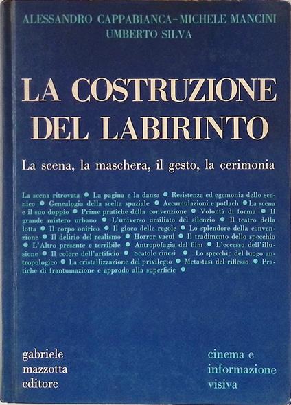 La costruzione del labirinto. La scena, la maschera, il gesto, la cerimonia - Alessandro Cappabianca - copertina