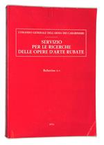 Servizio per le ricerche delle opere d'arte rubate. Bollettino n. 6