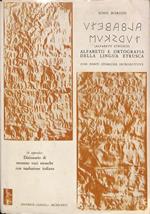 Alfabeto e ortografia della lingua etrusca