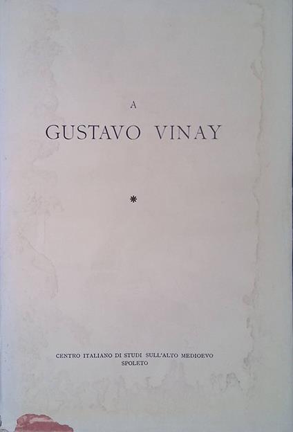 Studi Medievali. 3° serie, anno XVIII, Fasc. II, dicembre 1977. A Gustavo Vinay - copertina
