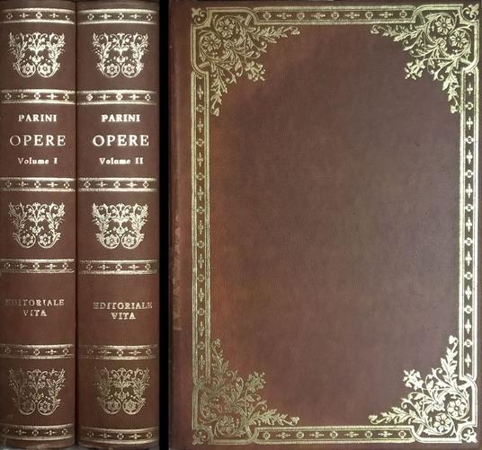 Opere di Giuseppe Parini. DUE VOLUMI - Ettore Bonora - copertina