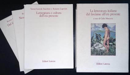 La letteratura italiana dal fascismo all'età presente. 3 volumi - Carlo Muscetta - copertina