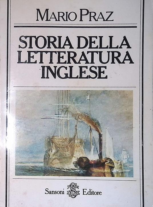 Storia della letteratura inglese - Mario Praz - copertina