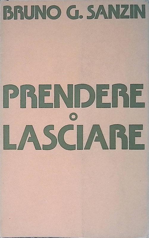 Prendere o lasciare. Contropoesie - copertina