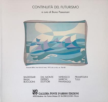 Continuità del futurismo - Bruno Passamani - copertina