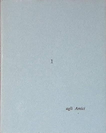 Agli Amici n.1. Una poesia di Dino Carlesi. Sorge l'anno vergine. Con una litografia di Antonio Possenti - Dino Carlesi - copertina