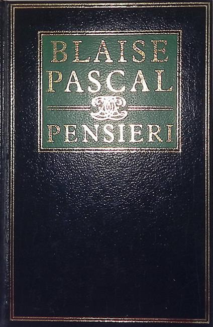 Pensieri - Blaise Pascal - copertina