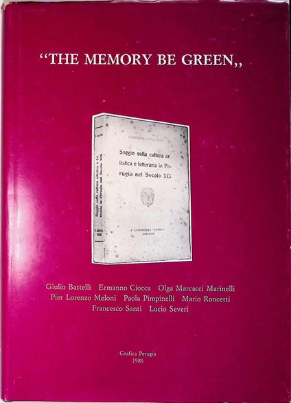 The memory be green - copertina