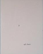 Agli Amici n.3. Una poesia di Dino Carlesi. Lettera per l'anno nuovo. Litografia di Eugenio Pardini
