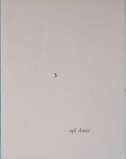 Agli Amici n.3. Una poesia di Dino Carlesi. Lettera per l'anno nuovo. Litografia di Eugenio Pardini - Dino Carlesi - copertina