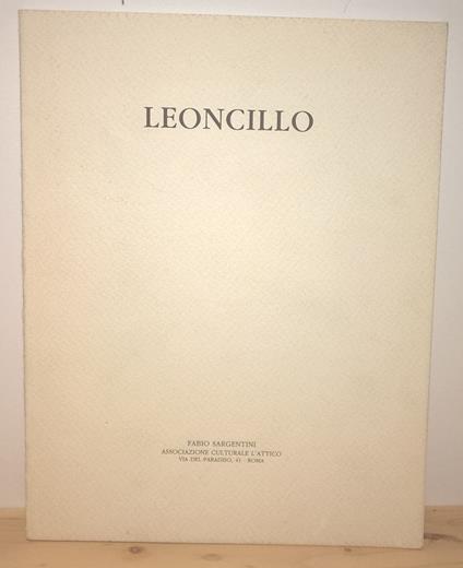 Leoncillo. Sculture bianche e nere - Maurizio Calvesi - copertina