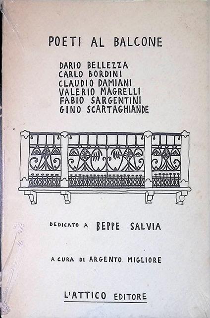 Poeti al balcone - Dario Bellezza - copertina