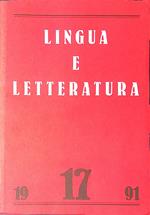 Lingua e letteratura. N. 17, 1991