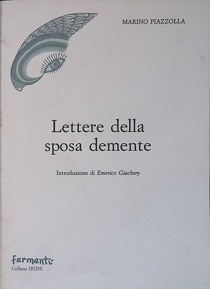 Lettere della sposa demente - Marino Piazzolla - copertina
