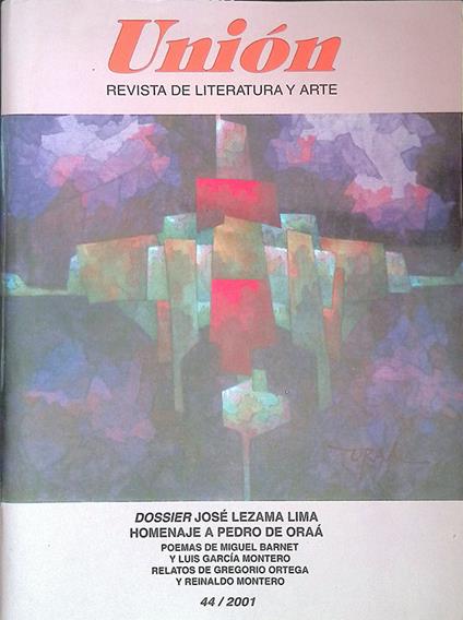 Union. Revista de literatura y arte. N. 44 ano XII, diciembre 2001 - copertina