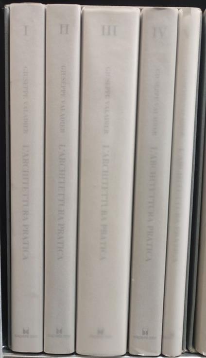 L' architettura pratica. (opera completa in 5 volumi) - Giuseppe Valadier - copertina