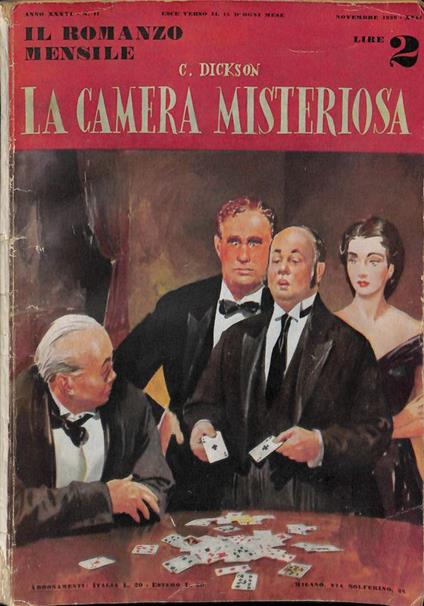 La camera misteriosa. Il romanzo mensile. Anno XXXVI n. 11, novembre 1938 - Carter Dickson - copertina