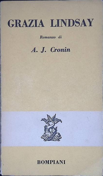Grazia Lindsay - A. Joseph Cronin - copertina