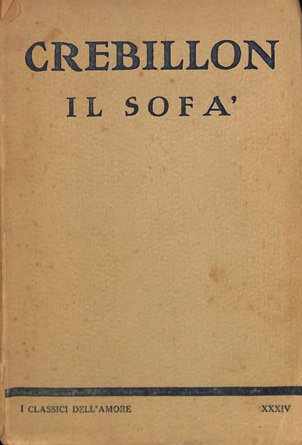 Il sofà. Racconto morale - copertina