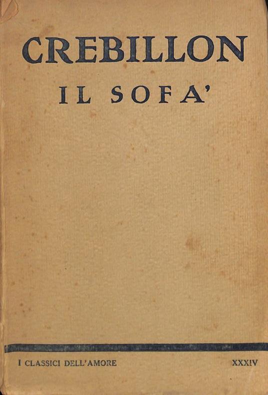 Il sofà. Racconto morale - copertina