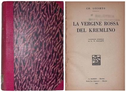 La vergine rossa del Kremlino - copertina