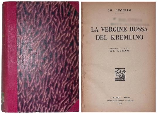 La vergine rossa del Kremlino - copertina