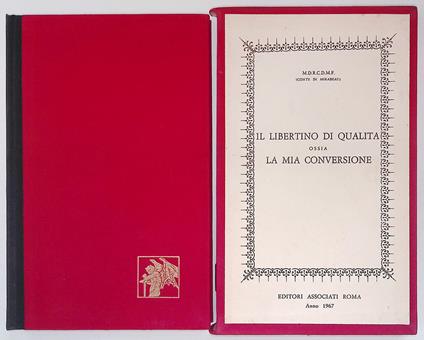 Il libertino di qualità ossia La mia conversione - copertina