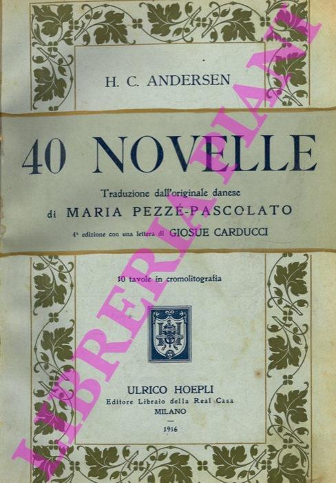 40 novelle - H. Christian Andersen - copertina