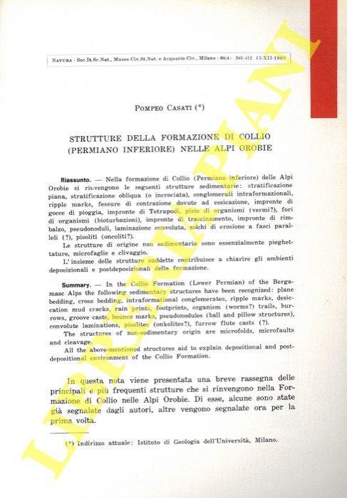 Strutture della formazione di Collio (Permiano inferiore) nelle Alpi Orobie)