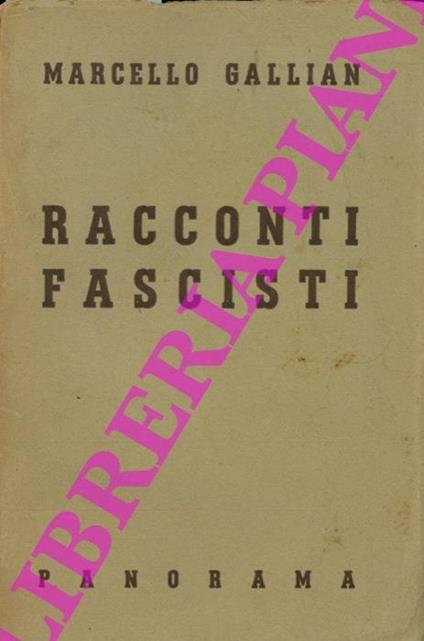 Racconti fascisti - Marcello Gallian - copertina